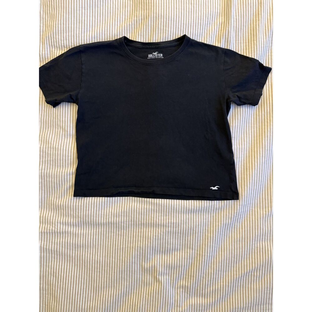 Hollister Black Classic Crop Tee